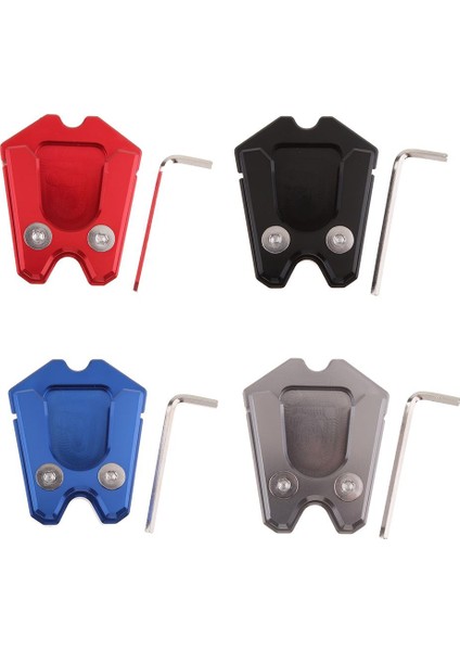 Vespa Gtv 300IE Siyah Için Cnc Kickstand Side Stand Uzantı Plakası Pedi (Yurt Dışından)