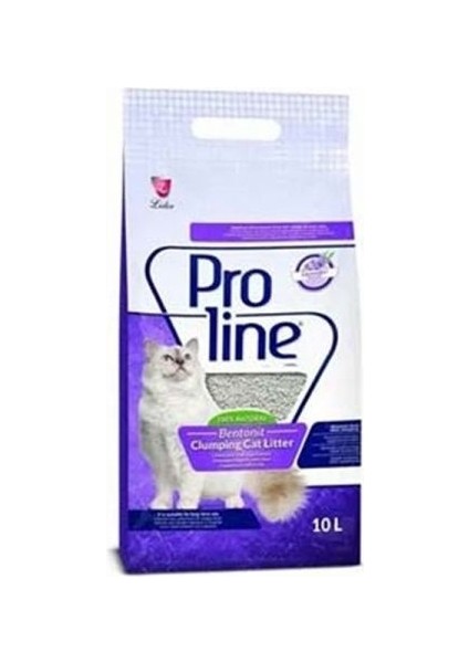 Pro Line Lavanta Kokulu Topaklanan Bentonit Kedi Kumu 10 Lt