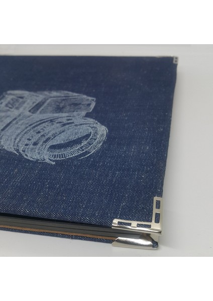 Kot Denim Kumaş Kapaklı Fotoğraf Makinası Temalı Albüm Anı Defteri 15 Yaprak 23 x 20 Cm fırsatları