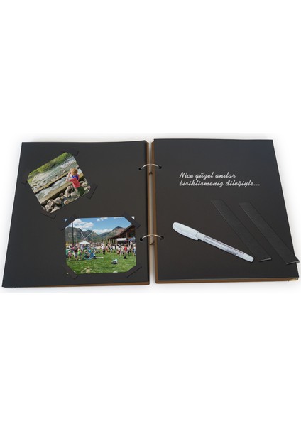 Kot Denim Kumaş Kapaklı Fotoğraf Makinası Temalı Albüm Anı Defteri 15 Yaprak 23 x 20 Cm indirimleri