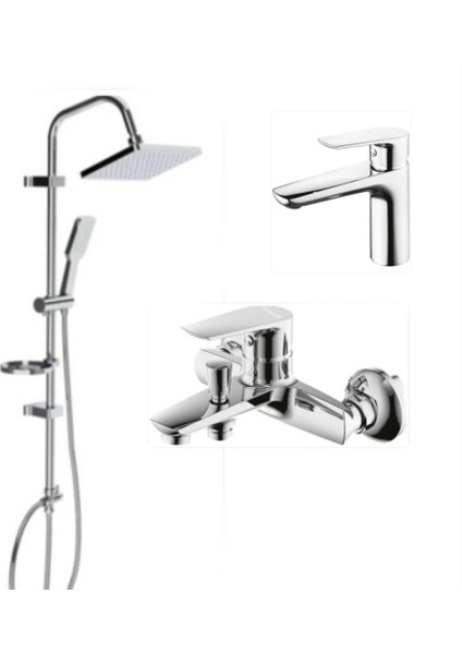 SH630 3'lü Solo Duş Seti Takımı