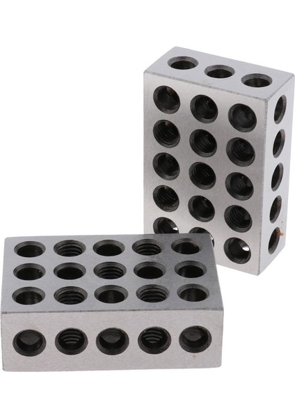 2 Adet 1 X2 X3 Inç Sertleştirilmiş Blok Paralel Kelepçe (Yurt Dışından)