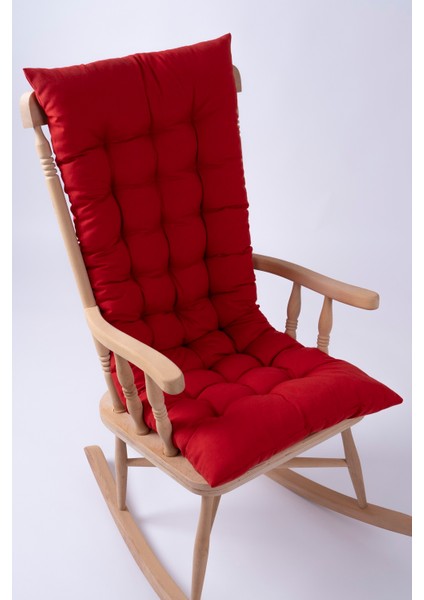 Selen Kırmızı Sandalye Minderi, Bank, Salıncak Sallanan Sandalye Minderi 120x50cm (Sadece Minder)