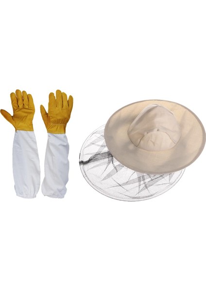 Arı ve Drawstring Arı Koruyucu Koruyucu Giysiler Kapağı Kollu (Yurt Dışından)