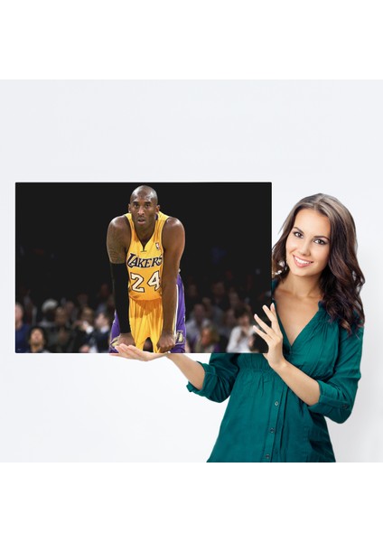 Lilafil Kobe Bryant Los Angeles Lakers Kanvas Tablo / Black Mamba ( Tek Parça )