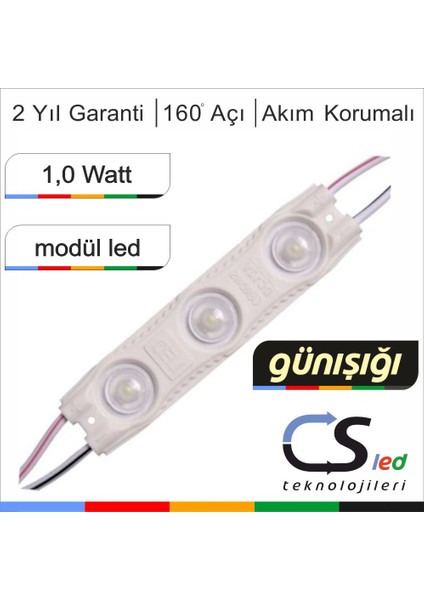 Csled 1.2 Watt Mercekli LED 100’LÜ gün ışığı