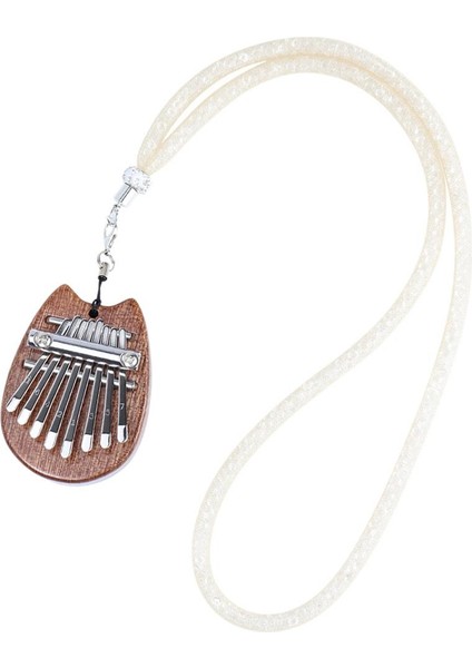 1 Adet 8 Tuşlar Kalimba Thumb Piano Kolye Arkadaşlar Büyük Ses Oynayabilir Kedi Kulağı (Yurt Dışından)