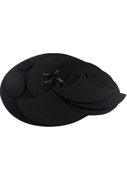 Davul Mute Pad 14X Davul Başı Ped Ses Kapalı Blokları Mat Davul Uygulaması Accs (Yurt Dışından) fırsatları