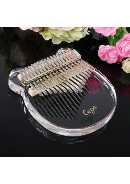 Karikatür Kalimba 17 Anahtar Thumb Piano Mbıra Müzik Lover W / Saklama Kutusu 13X15X2 cm (Yurt Dışından) fırsatları