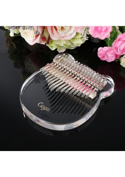 Karikatür Kalimba 17 Anahtar Thumb Piano Mbıra Müzik Lover W / Saklama Kutusu 13X15X2 cm (Yurt Dışından) indirimleri