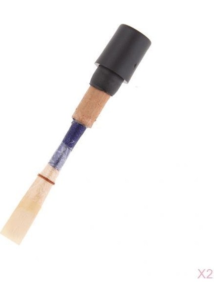 2pcs Obua Reed, Orta Sert El Yapımı Obua Reed Cork Rüzgar Enstrüman Parçaları (Yurt Dışından)