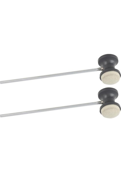 Davulcu Aksesuarı 2x Bas Davul Pedal Çırpıcısı Yüksek Dereceli Keçe Çekiç (Yurt Dışından)