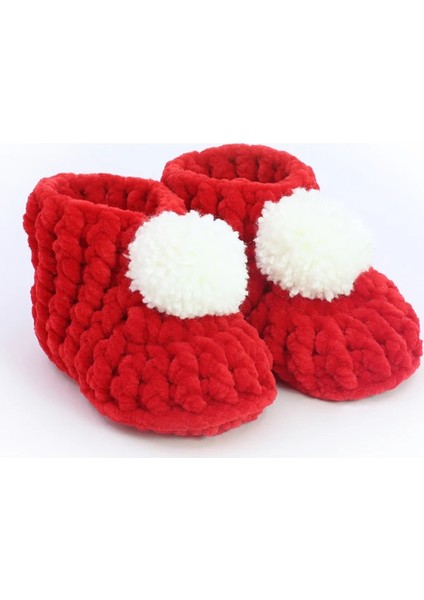 Pon Ponlu El Örgüsü Bebek Panduf modelleri