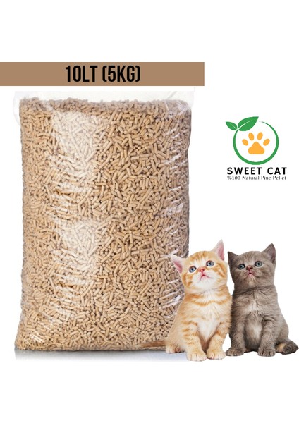 Sweet Cat Kedi Kumu Doğal Çam Pelet 10 lt 5 kg