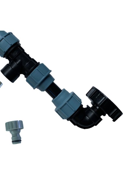 Ic Tank Adaptörü Drenaj Dokunun ile 1 Tüp ve 2 Kavisli Konnektörler Fittings B (Yurt Dışından)