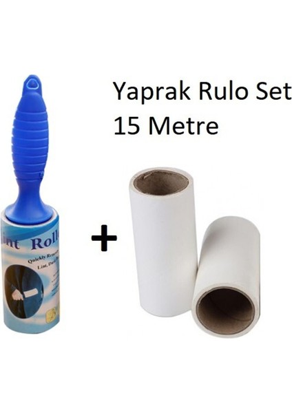 Evcil Hayvan Tüy Alma Yaprak Rulo 5 Metre 2 Yedekli Set