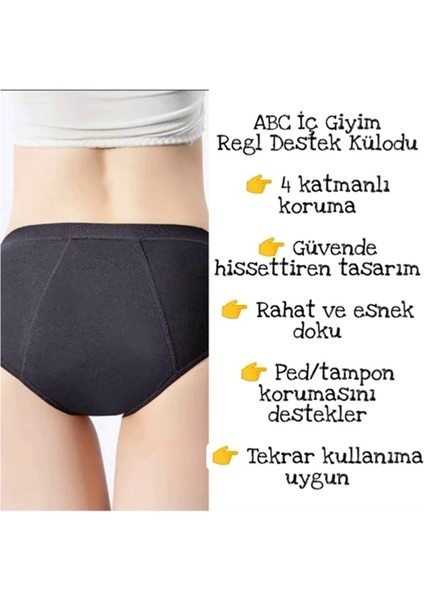 Süper Emici Regl Külodu Deneme Paketi Ultra Hijyenik Yıkanabilir Regl Dönemi Iç Çamaşırı