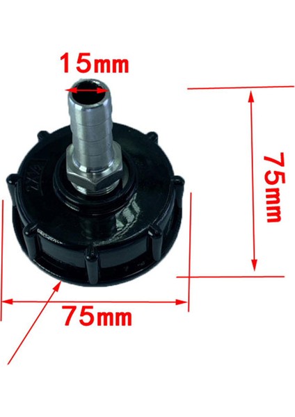 1pc Ibc Adaptörü Ton Barrel Bağlantıları 1/2 Eklem Konnektörü Ibc Tote Parçaları (Yurt Dışından)