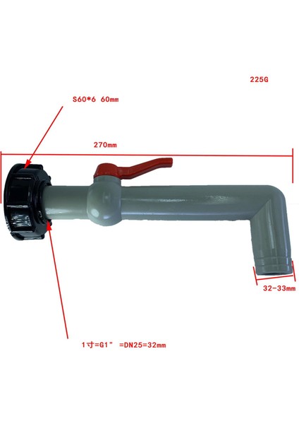 Ibc Tank Tap Adaptörü Musluk Aracı Uydurma Parçaları Arden Tap Aksesuarları G (Yurt Dışından)