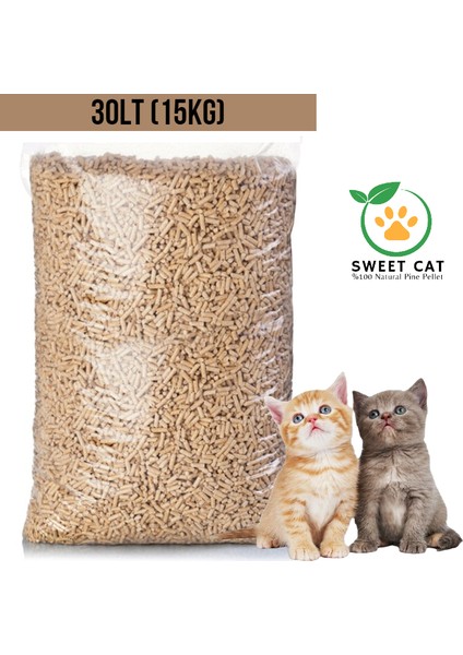 Sweet Cat Kedi Kumu Doğal Çam Pelet 30 lt 15 kg