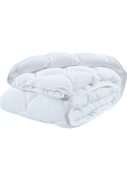Welsoft Fluffy Çift Kişilik Yorgan V1 Beyaz