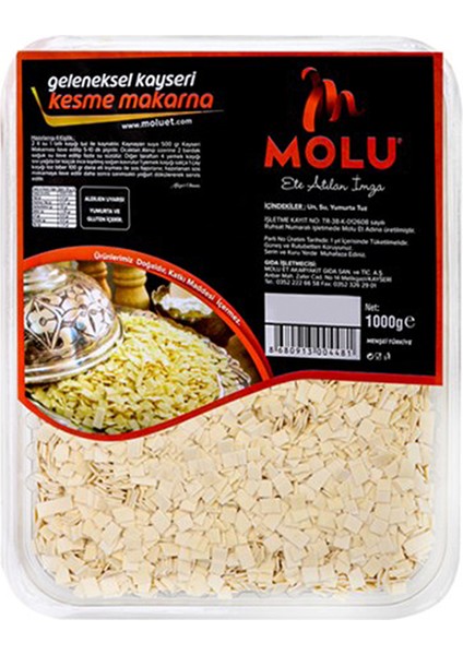 Molu Et Molu Kayseri Makarna 1 kg