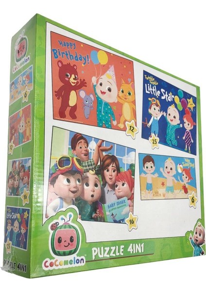 Cocomelon 4 In 1 Puzzle 3 Yaş Üstü Çocuklar Için Eğitici Yapboz