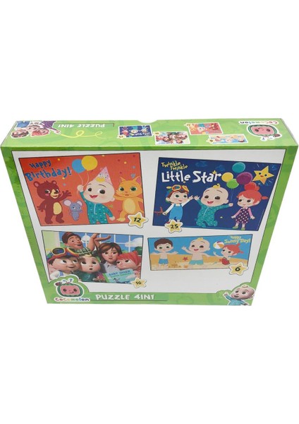 Cocomelon 4 In 1 Puzzle 3 Yaş Üstü Çocuklar Için Eğitici Yapboz