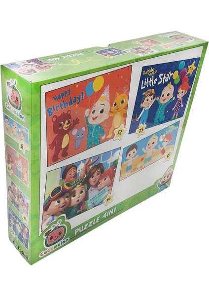 Cocomelon 4 In 1 Puzzle 3 Yaş Üstü Çocuklar Için Eğitici Yapboz