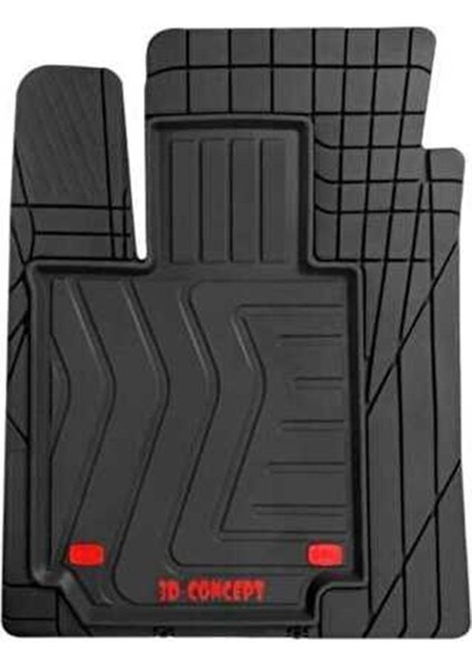 Hk paspas Derin Havuzlu Üniversal Siyah Pvc Vega Knk