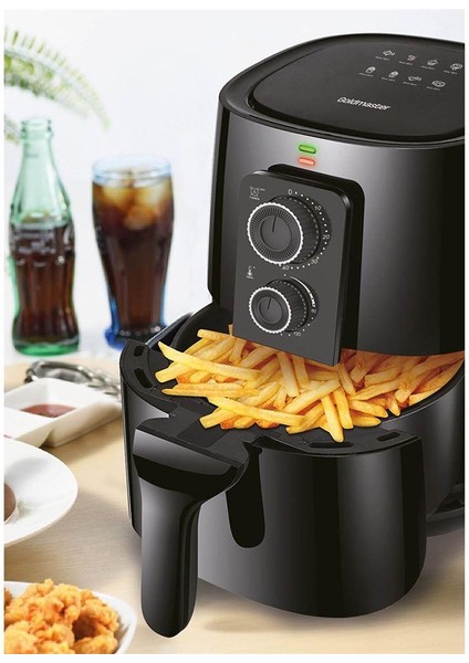 Vital Dinamik Hava Akımı Teknolojili 3.8 Litre Airfryer Yağsız Kızartma Sıcak Hava Fritöz GM7477