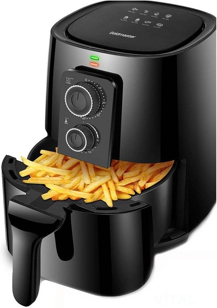 Vital Dinamik Hava Akımı Teknolojili 3.8 Litre Airfryer Yağsız Kızartma Sıcak Hava Fritöz GM7477