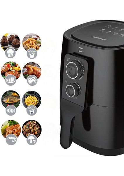 Vital Dinamik Hava Akımı Teknolojili 3.8 Litre Airfryer Yağsız Kızartma Sıcak Hava Fritöz GM7477