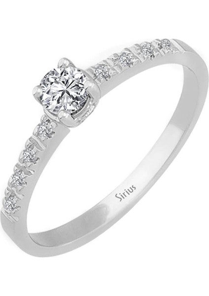 G Renk Toplam 0,29 Karat Pırlanta Tektaş Yüzük 0404R0067