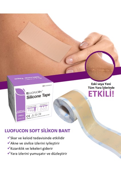 LUOFUCON® Silikon Bant Skar Keloid Estetik Ameliyat İzi Dikiş İz