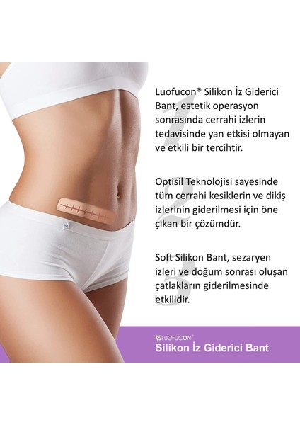 LUOFUCON® Silikon Bant Skar Keloid Estetik Ameliyat İzi Dikiş İz