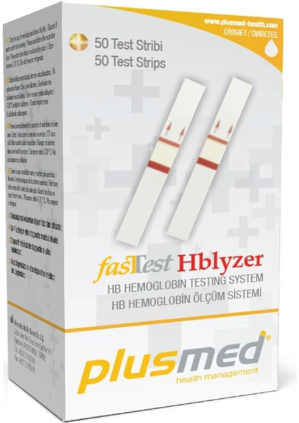 Fasttest Hblyzer Hemoglobin Ölçüm Test Stribi 50'Li