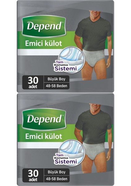 Emici Külot Hasta Bezi Large - Büyük Erkek 60 Adet (2pk*30)