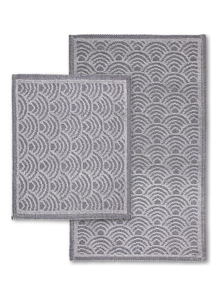 Shell Doğal Pamuklu Banyo Kilim Seti