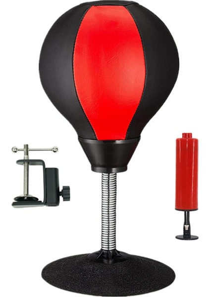 Masaüstü Yumruk Çanta, Emzirme Fincanı Ile Spor Salonu Sanda Eğitimi Siyah Kırmızı (Yurt Dışından)