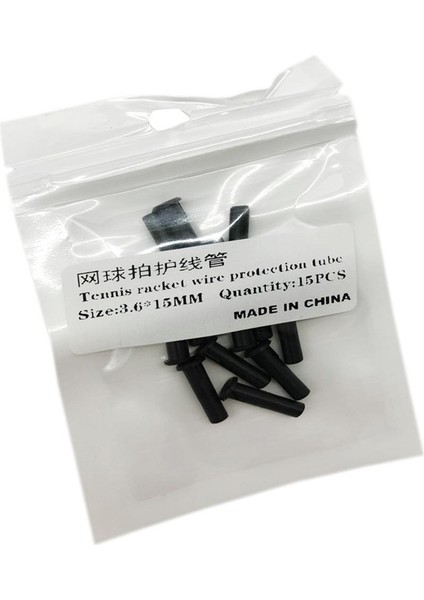 15X Tenis Raketi Grommets Raket Halkaları Dize Koruma Tüpleri 3.6X15MM (Yurt Dışından)