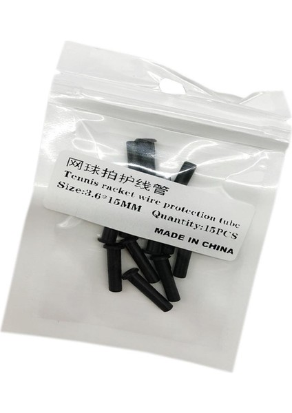 15X Tenis Raketi Grommets Raket Halkaları Dize Koruma Tüpleri 3.6X15MM (Yurt Dışından)