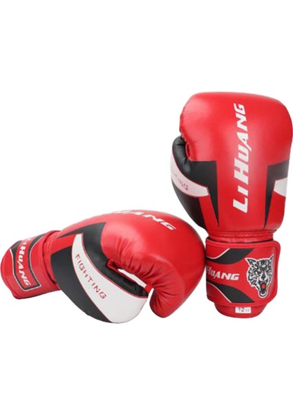 Strade Store Profesyonel Erkek Kadın Boks Eğitim Eldivenleri Muay Thai Egzersiz 8oz Kırmızı (Yurt Dışından)