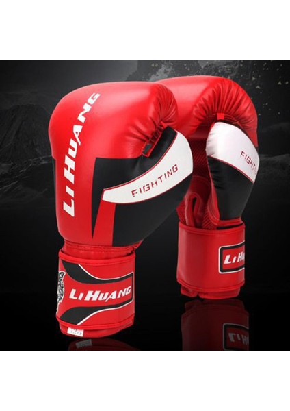 Strade Store Profesyonel Erkek Kadın Boks Eğitim Eldivenleri Muay Thai Egzersiz 8oz Kırmızı (Yurt Dışından)