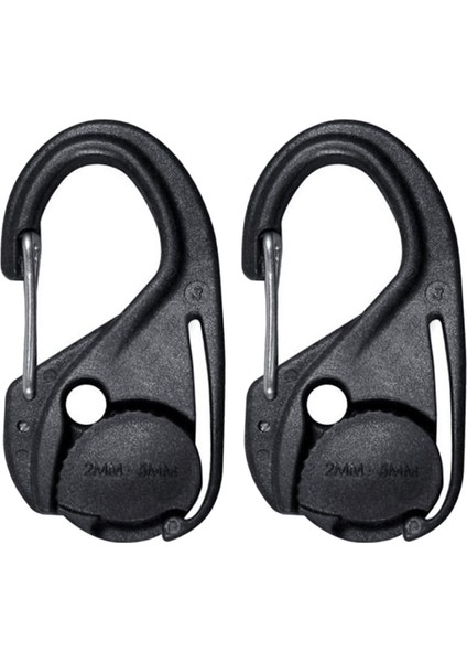 2pcs Kordon Sıkıcı Karabiner Klips Bağlantı Elemanı Aracı Ip Karabiner Büyük Kamp Için (Yurt Dışından)