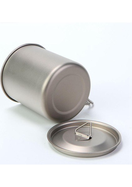 Kamp Çay Kahve Kupa Taşınabilir Tencere Titanyum Kupası Sırt Çantası Için Piknik 420ML (Yurt Dışından) modelleri