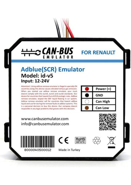Renault Euro 5 Adblue (Scr) Iptali