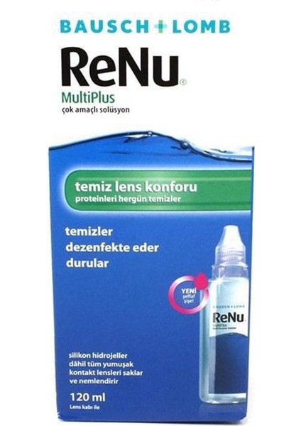 Renu Çok Amaçlı Kontak Lens Solüsyon Seyahat ve Çantada Taşımaya Uygun 100 ml