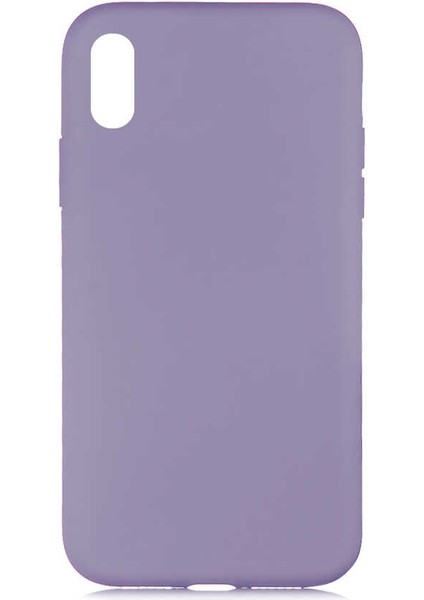 Apple iPhone Xr Lansman Içi Kadife Silikon Kapak Pastel Renkler