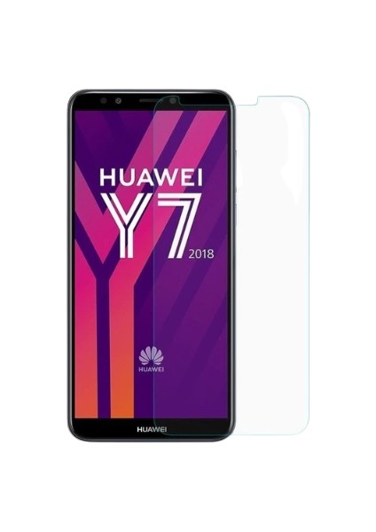 Huawei Y7 2018 Ekran Koruyucu 9h Temperli Cam Sert